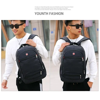 

NEW-Business Casual Backpack Men and Women Large Capacity Laptop Bag Schoolbag Travel Bag