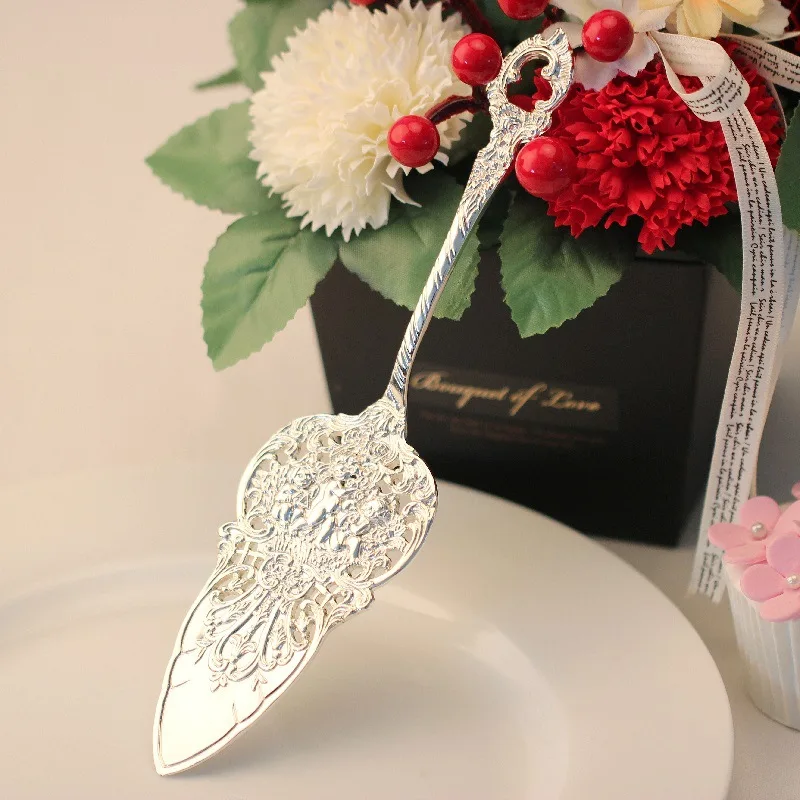 Silver cake shovel knives set  (2)
