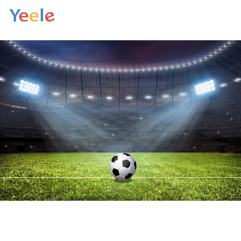 

Baby Boy Birthday Party Football Soccer Field Stadium Sports Backdrop Vinyl Photography Background For Photo Studio Photozone