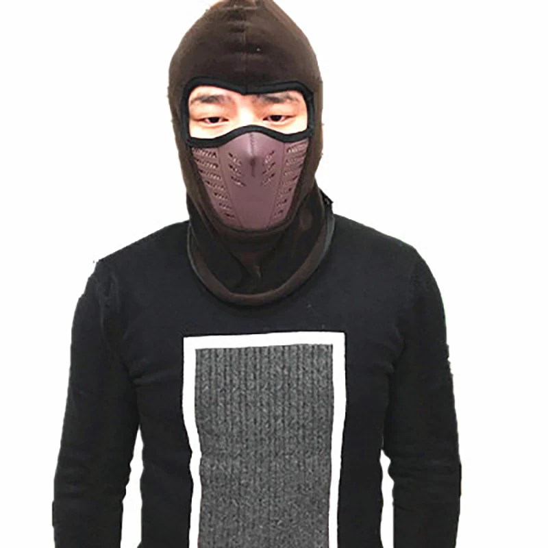 Cycling Winter Fleece Warm Full Face Cover Anti-dust Windproof Ski Mask Snowboard Hood Anti-dust Bike Thermal Balaclavas Scarf