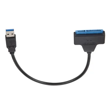

SATA to USB Hard Drive Cable USB 3.0 Transmission Easy Drive Line USB SATA Adapter for 2.5 1.8 HDD Drives (Black)