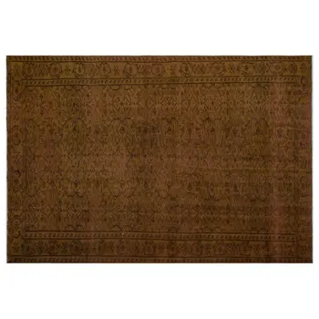

Handmade Brown Vintage Overdyed Turkish Area Rug 184x272 Cm-6'0''X8'11''