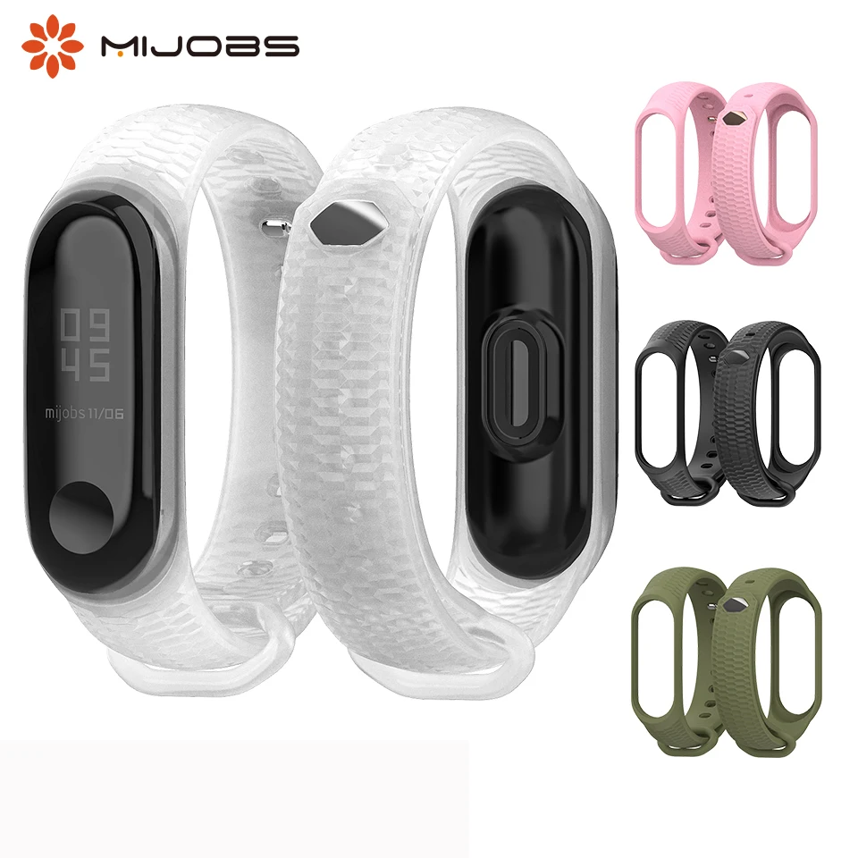 

For Mi Band 4 Wrist Strap Silicone Band for Xiaomi mi Band 3 Bracelet Miband 4 Wristband Straps Band3 Smart Watch Accessories