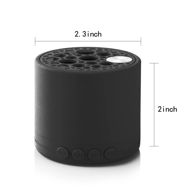 Мини Bluetooth 4,1 беспроводной динамик пыли Открытый портативный динамик черный металл