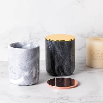 

Marble Candle Holder for Pillar Candle Europe Candlestick Nordic Kaarsenstandaard Wedding Candelabra Home Decor DD60ZT