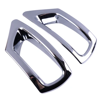 

beler NEW 2Pcs ABS Chrome Car Rear Fog Light Lamp Trim Cover Fit for Dodge Journey 2011 2012 2013 2014 2015 2016 2017 2018