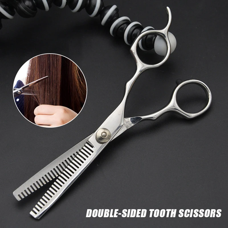 Tanie 6 Cal obosieczny Salon fryzjerski stylista fryzjerzy nożyce do cieniowania