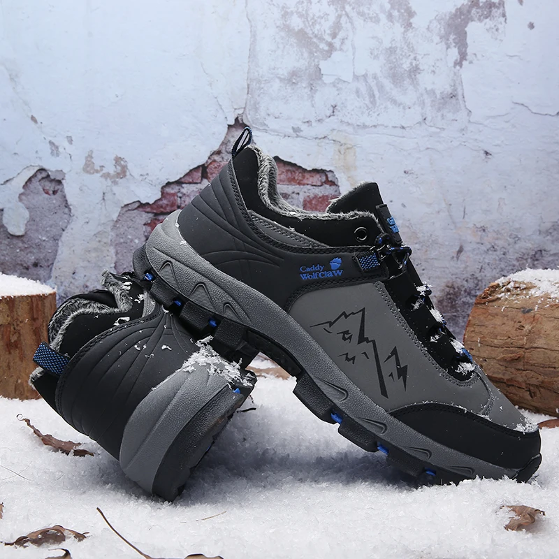 Autumn Winter Men Mountain Climbing Shoes Big Size Outdoor Trail Sneakers Warm Hiking Shoes for Men Trekking Sneakers Brand