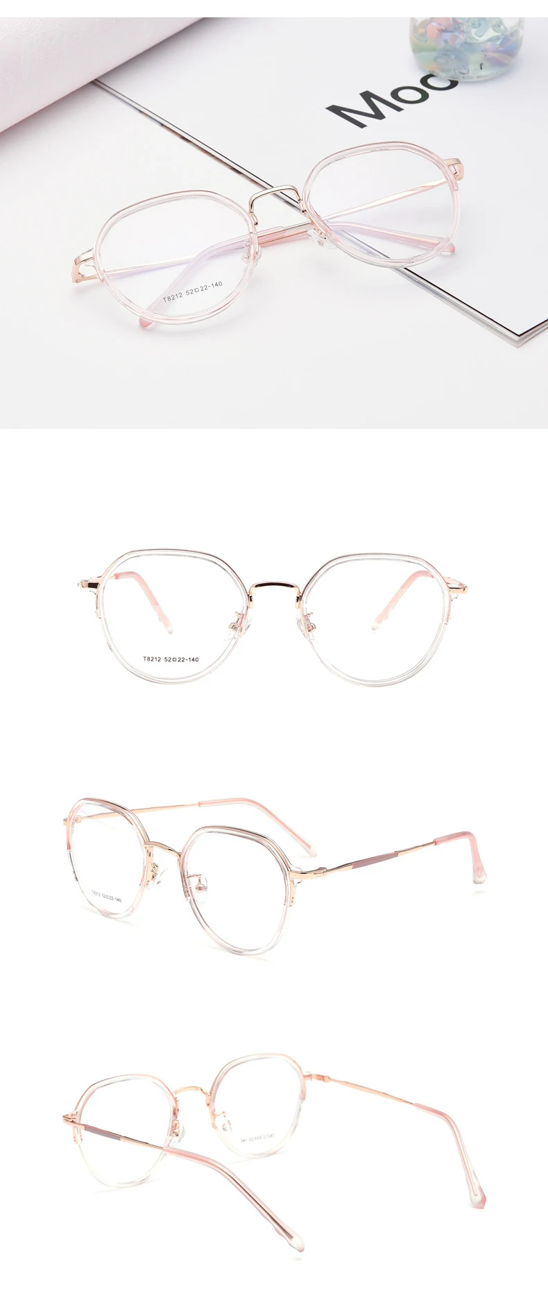 Irregular Glasses Frame Men Women Retro Round Clear Lens Eyeglasses Optical Myopia Prescription Frames Spectacles Eyewear Oculos