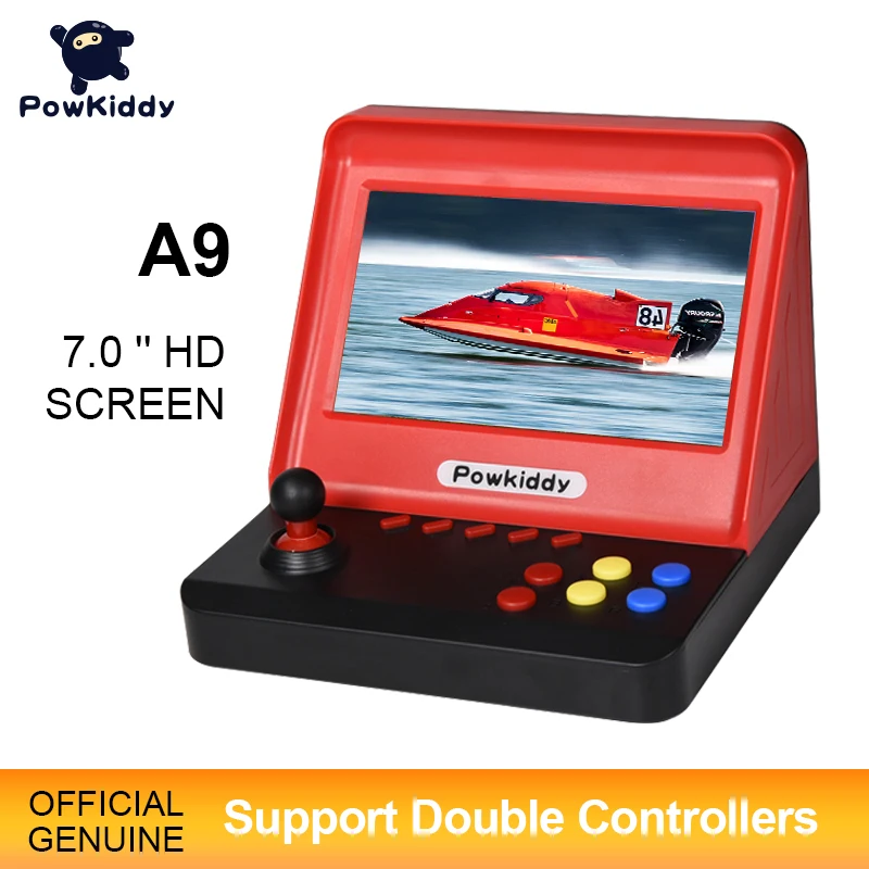 Игровая приставка Powkiddy A9 Классическая Ретро консоль с экраном 7 0 дюйма HD 3000 игр