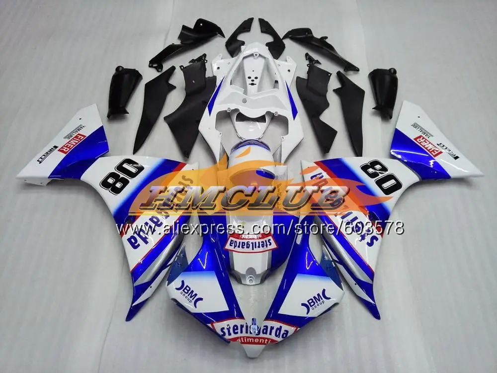 Инъекций средства ухода за кожей для YAMAHA YZF 1000 R 1 R1 2013 65CL. 5 красный, белый YZF-1000 YZF-R1 комплект YZF1000 YZFR1 13 14 обтекатель oem - Цвет: No. 14