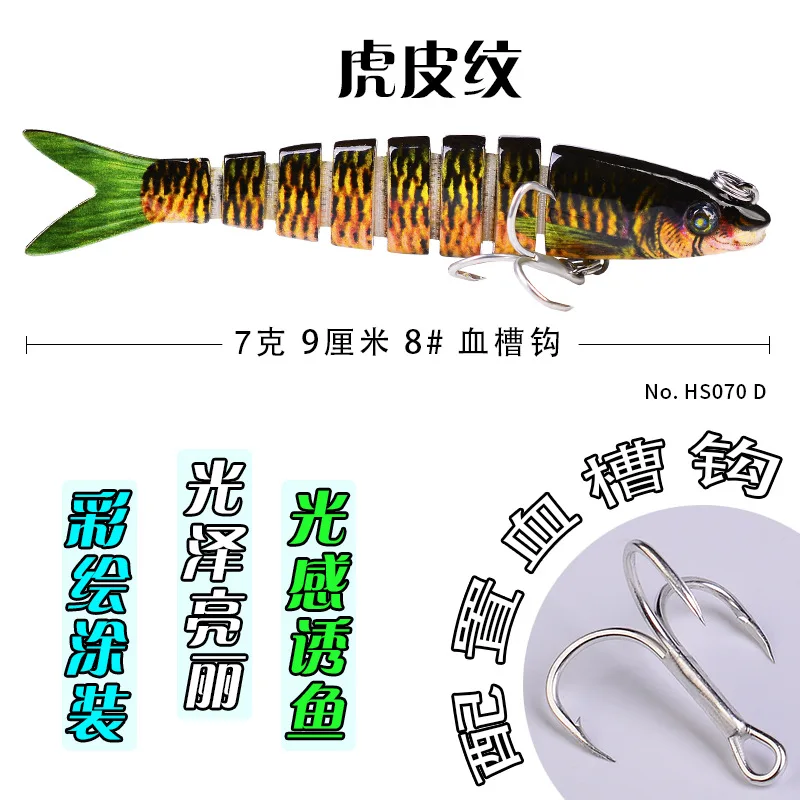 9cm 7g Swimbait Wobblers Pike Fishing Lures Artificial Multi