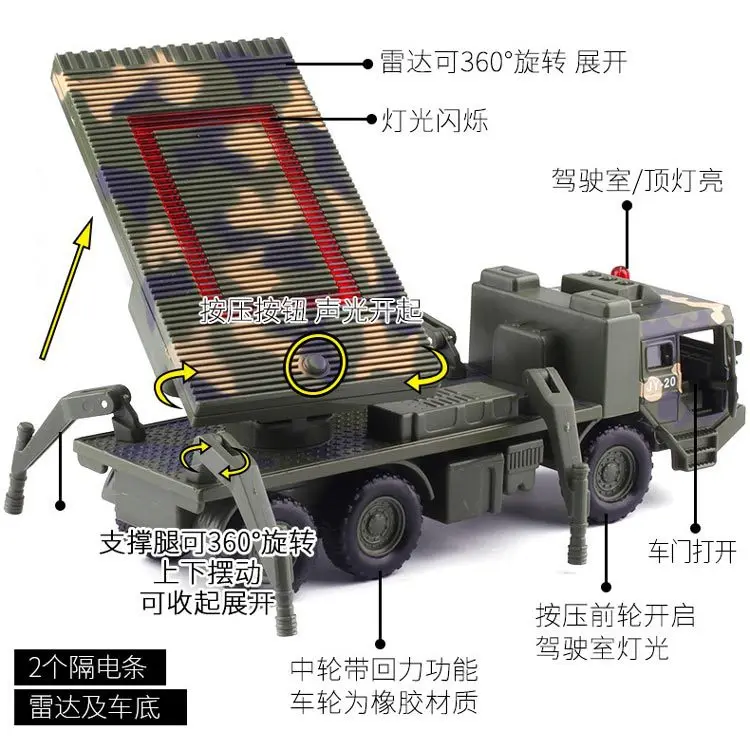 

Jiaye Model Square Radar Car Model Children Sound And Light Warrior Alloy Car Model Toy Cs0213 Boxed