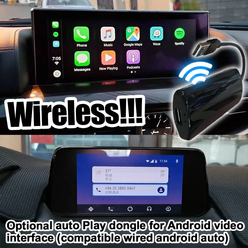 Android gps навигационная система для Infiniti Q50 Q60 видео интерфейс коробка с Carplay youtube четырехъядерный waze Яндекса заднего вида