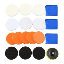 Автомобиль чистая Полировка Губка колодки диск для покрытия воском шерсть Мяч Аксессуар