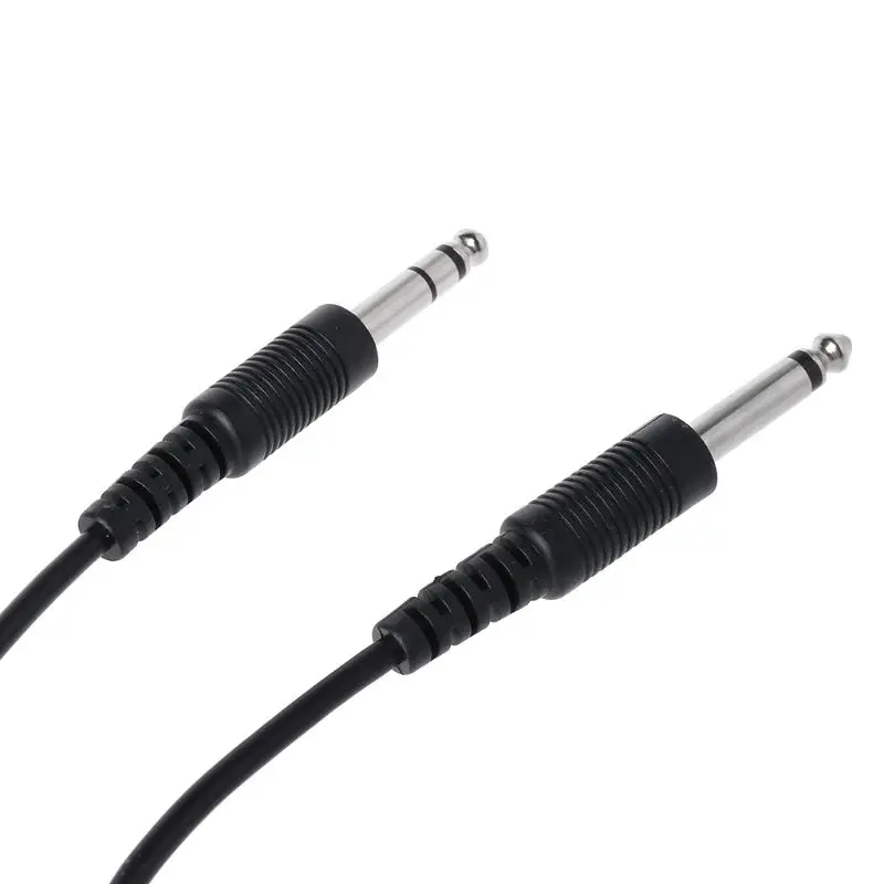 Black Aviation Headset for Airbus XLR to GA(Dual Plug) Pilot Headset Adapter