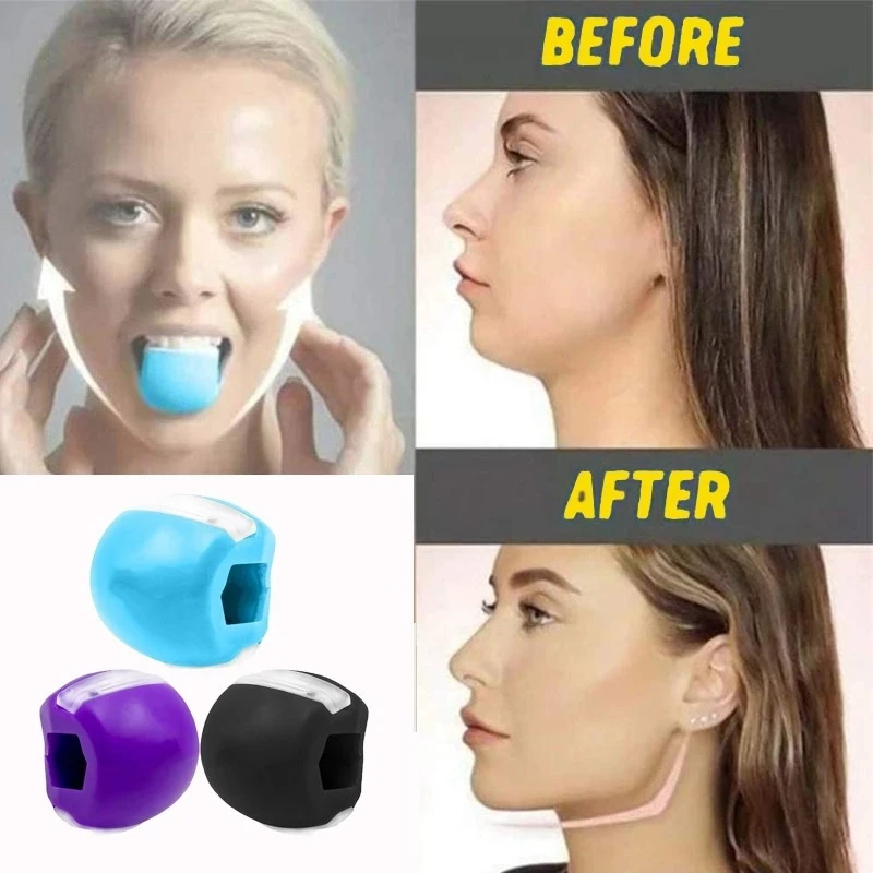 Chin Muscle Jawline Exerciser Face Lifting Jaw Trainer Ball Face Toning