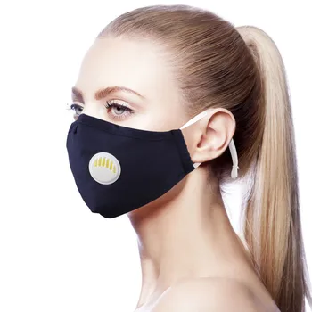 

Adult Face Mask with Breathing Valve PM.5 Mouth Masks Washable Dust Respirator Reusable Dustproof Face Masks