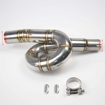 

Motorcycle Exhaust System Slip On Middle Pipe For For Benelli 300 BJ300 GS BN302 TNT300 2014 2015 2016 2017 2018