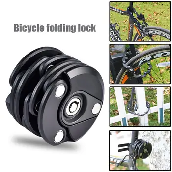 

Bicycle Lock Anti-Theft Safety Fold Iron Bikes Travel Keys Riding Chain Anti-Theft Lock Frame Cycling Outdoor