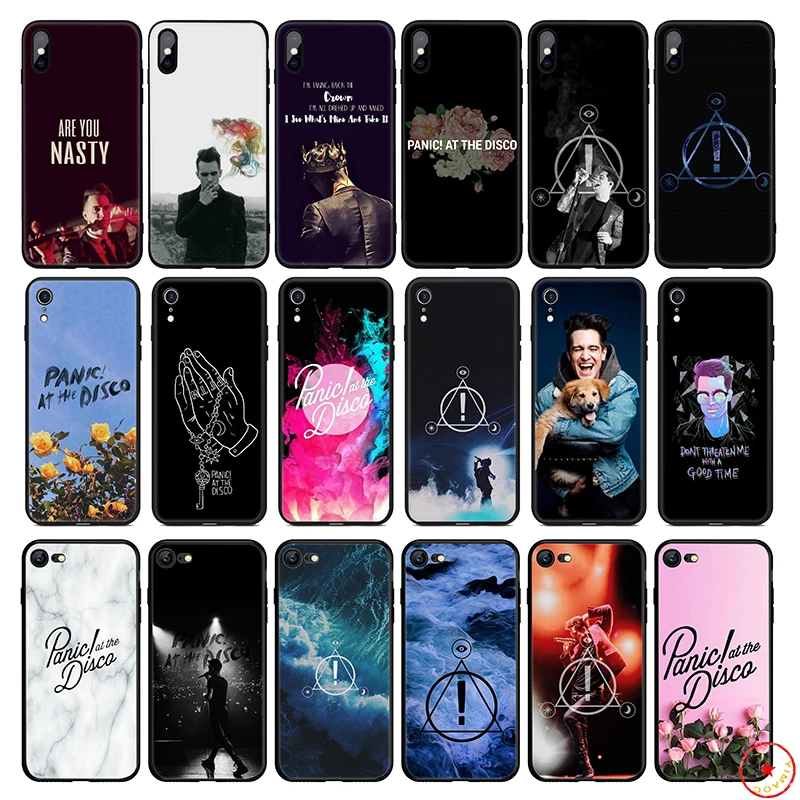 Panic At The Disco Soft Silicone Phone Case for iPhone 11 Pro Xs Max X or 10 8 7 6 6S Plus 5 5S SE Xr 7Plus Cover |