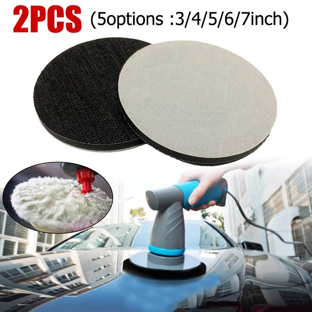 nu finish car polish 2pcs Denim Orange Peel Removal Pad Car Polishing Pad 3/4/5/6/7inch Single Wetsanding Alternative Backing Plate Car Polisher car windshield cleaner