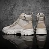 High Top Martin Boots Hiking Boots Men's Shoes England Wear-resistant Sports Casual Youth Tide Shoes Men's Fashion Sneakers ► Photo 2/6