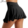 Set Include: 1Pc Women Skirt	Condition: New without tag	Material: Polyester	Color: Multicolor(as pictures show)	Skirt Length: Above Knee Women High Waist Latin Dance Skirt Stage Performance Dance Costume Adult Tango Salsa Rumba Latin Dance Shorts Culottes