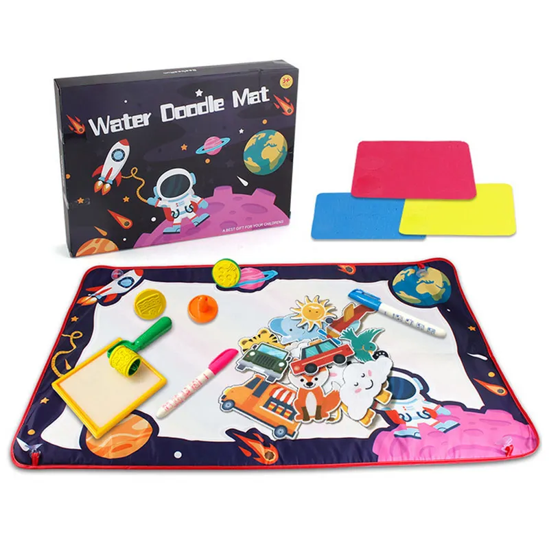 Детский пазл, живопись, граффити, одеяло, набор игрушек, градиентный цвет, волшебный магический водяной холст, односторонний и двухсторонний - Цвет: 25 pieces set