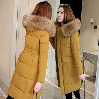 

Women Long Parka Jacket Coats 2020 Winter Ultra Light Duck Warm Female Coat Woman Outwear Hooded Long Sleeve Ladies Parkas