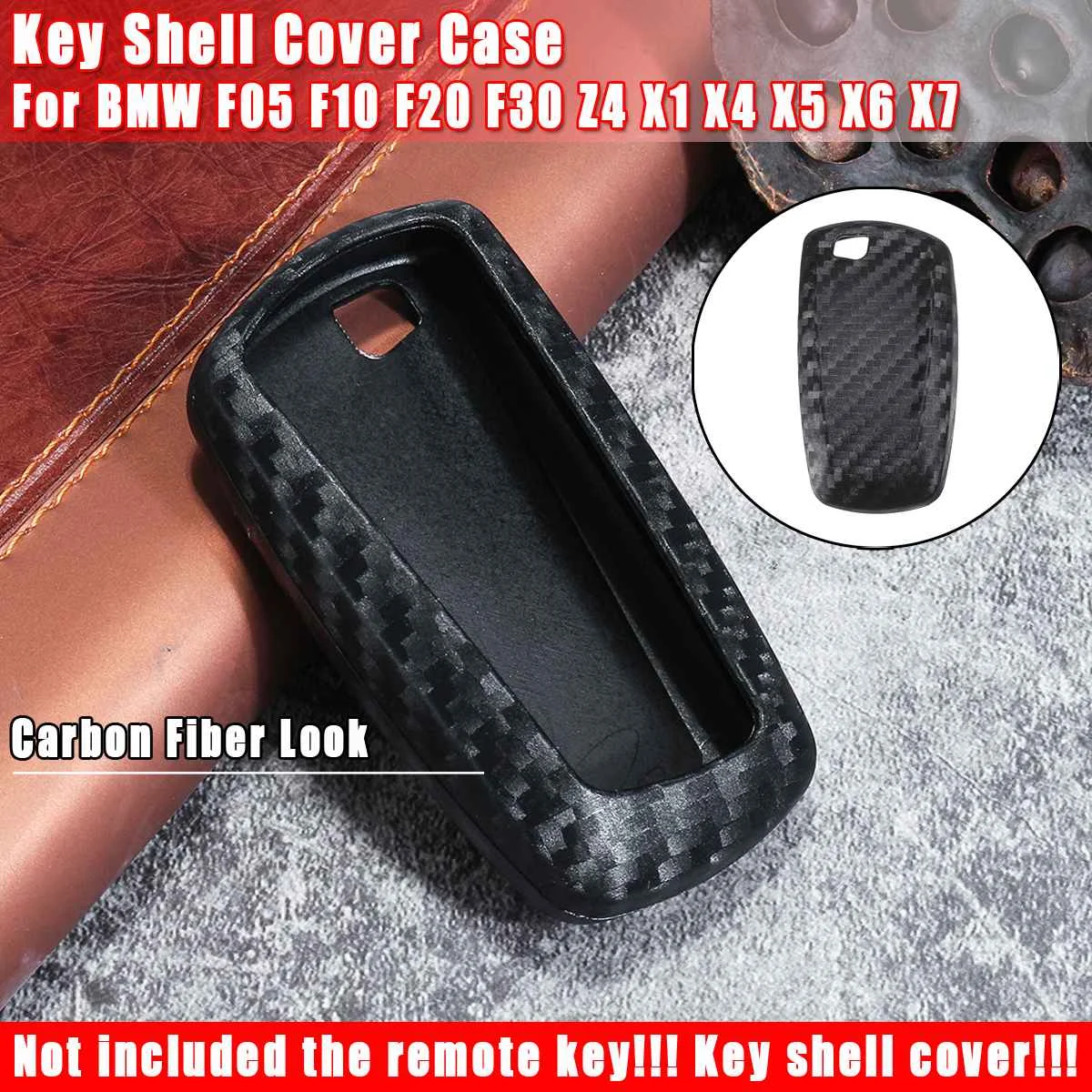 

TPU Car Remote Smart Key Fob Cover Case Key Shell Carbon color For BMW F05 F10 F20 F30 Z4 X1 X4 X5 X6 X7