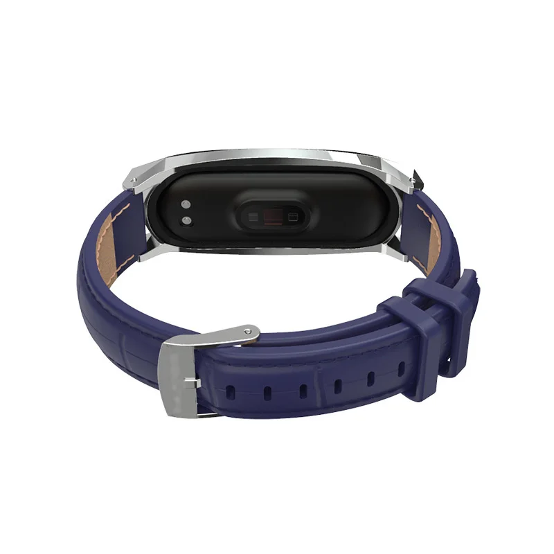 Кожаный ремешок для часов M3 M4 Smarch смарт браслет Xiaomi Mi Band 3 4 спортивный