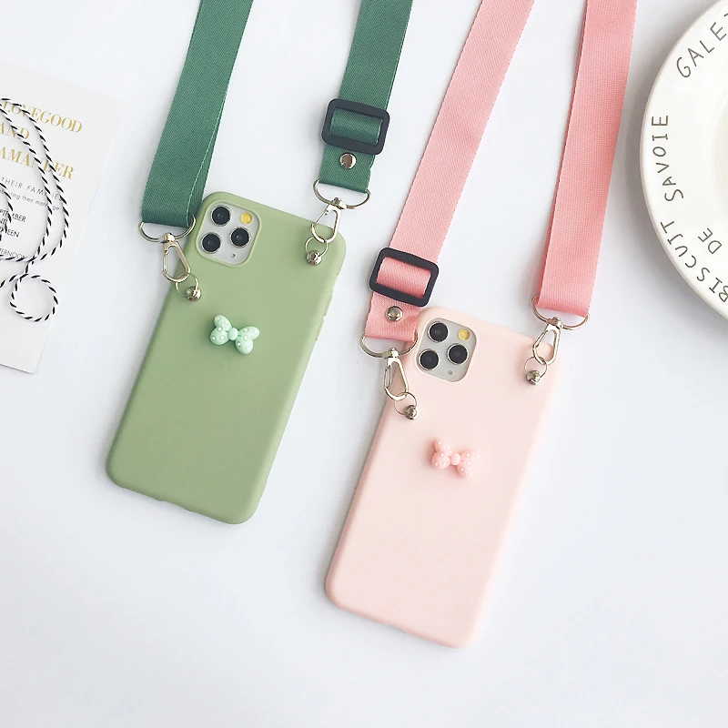Chain Necklace TPU Phone Case For Samsung Galaxy M10 M20 M30 M60 M80 A10 A20 A30 A50 A10E E RE A8 A6 Plus 2018 A5 2016 A520 | Мобильные