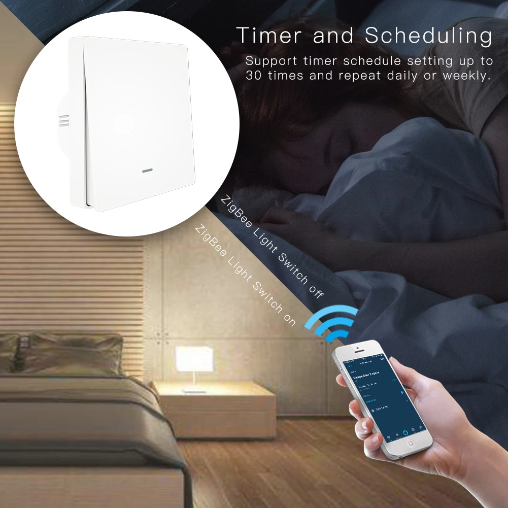 Туя ZigBee переключатель светильник ZigBee концентратор требуется умный дом автоматизация беспроводной пульт дистанционного управления работает только с Tuya ZigBee концентратор