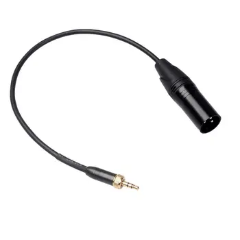 

3.5mm Audio Male Plug with Internal Thread to 3Pin XLR Male Adapter Cable for Sony D12/D21 for Sennheiser Wireless Microphones