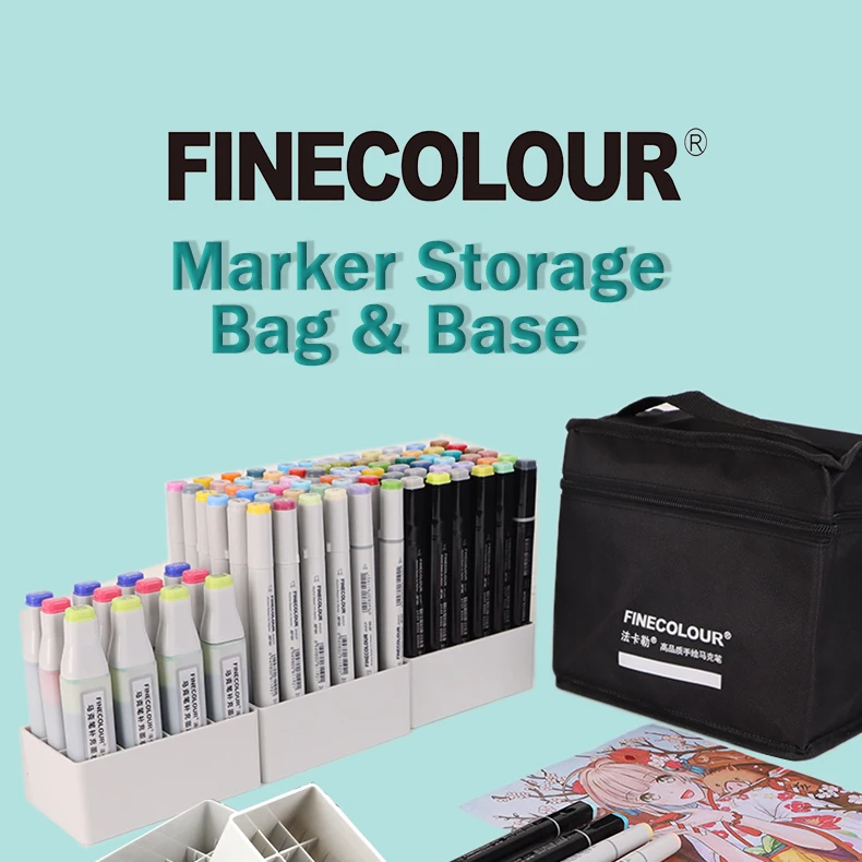 Finecolour Marker Pens Storage Bag Base EF100/101/102/103 Zipper
