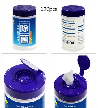 

100 Sheets Household Kitchen Sterile Cleaning Wipes Disposable Disinfection Cotton Sheet Glasses Phone Tableware Cleaning Wipe