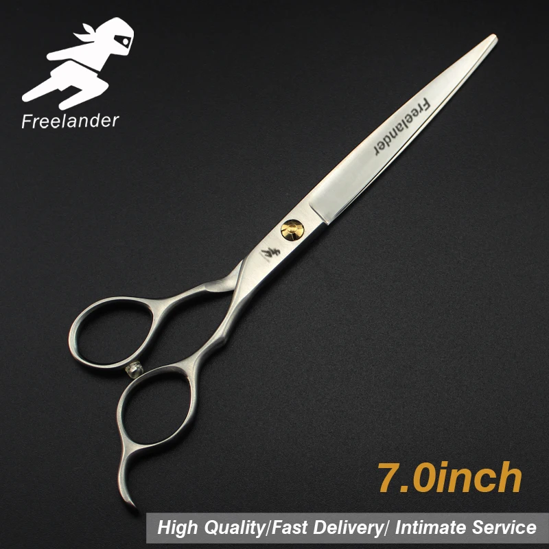 

"Hairdressing Scissors Blind Hole Screw Professional Barber Scissors Hair Cutting Scissors 7 Inch Silver Stainless Steel Type"