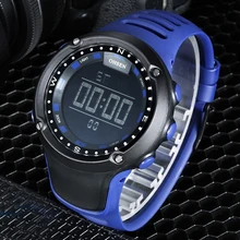 OHSEN Модные светодиодные часы Мужские Цифровые часы с большим циферблатом мужские спортивные резиновый ремешок для часов 50 м водонепроницаемые военные наручные часы