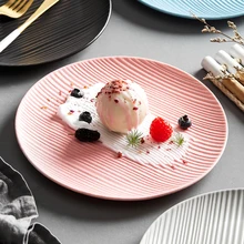 Nordic Style Tableware Western Dinner Plate Dessert Plate Household and Commercial Kitchen Supplies