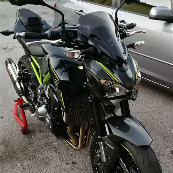 Дым Высокое качество ветрового стекла воздуха Дефлектор мото для Kawasaki Z900 Z 900 2017 2018 зеленый и черный| |