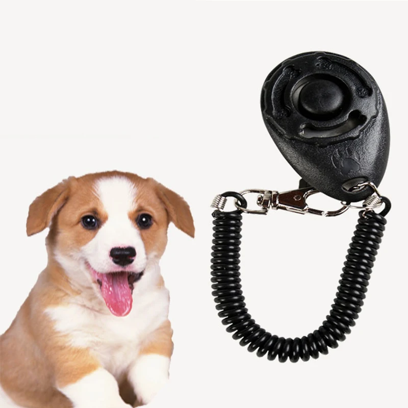 Тренировочный кликер для собак, тренировочный ремень для собак, регулируемый звуковой брелок и ремешок на запястье, Щенячий поезд, клик, 1 шт