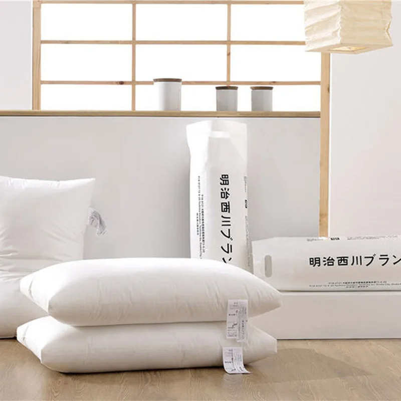 

MCAO Japanese Premium Hotel Pillows for Sleeping Hypoallergenic Pillow with Cotton Cover Superfine Fiberfill Back Sleeper TJ6777