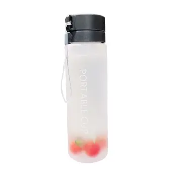 

Plastic Sport Water Bottle Fruit Outdoor Matte Water Cup Men Women Kids Student Protable Bottle Transparent Water Bottle DF50WB
