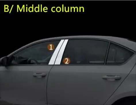 D Для Skoda 15-19 новая Октавия Модифицированная специальная оконная отделка декоративные огни - Цвет: D