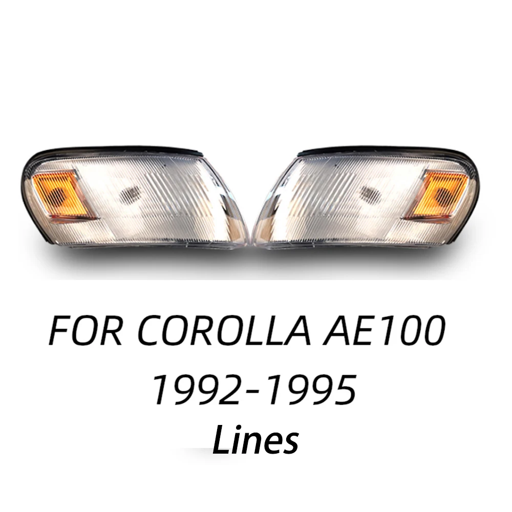 

Пара передних сигнальных ламп поворота для Toyota Corolla AE100 AE104 1993 1994 1995 1996 1997 Crystal and Lines