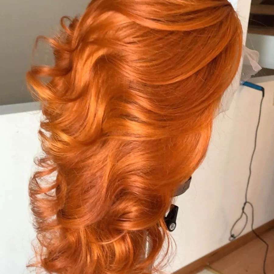 Свободная волна 613 блондинка оранжевый волос бразильские 13x6 Синтетические волосы на кружеве парики из натуральных волос на кружевной предварительно природные полные парики шнурка для Для женщин