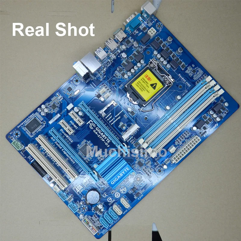 Материнская плата ПК Gigabyte GA-Z77P-D3 LGA 1155 DDR3 Z77P-D3 платы HDMI USB2.0 USB3.0 32GB Z77 ремонт настольных материнских плат