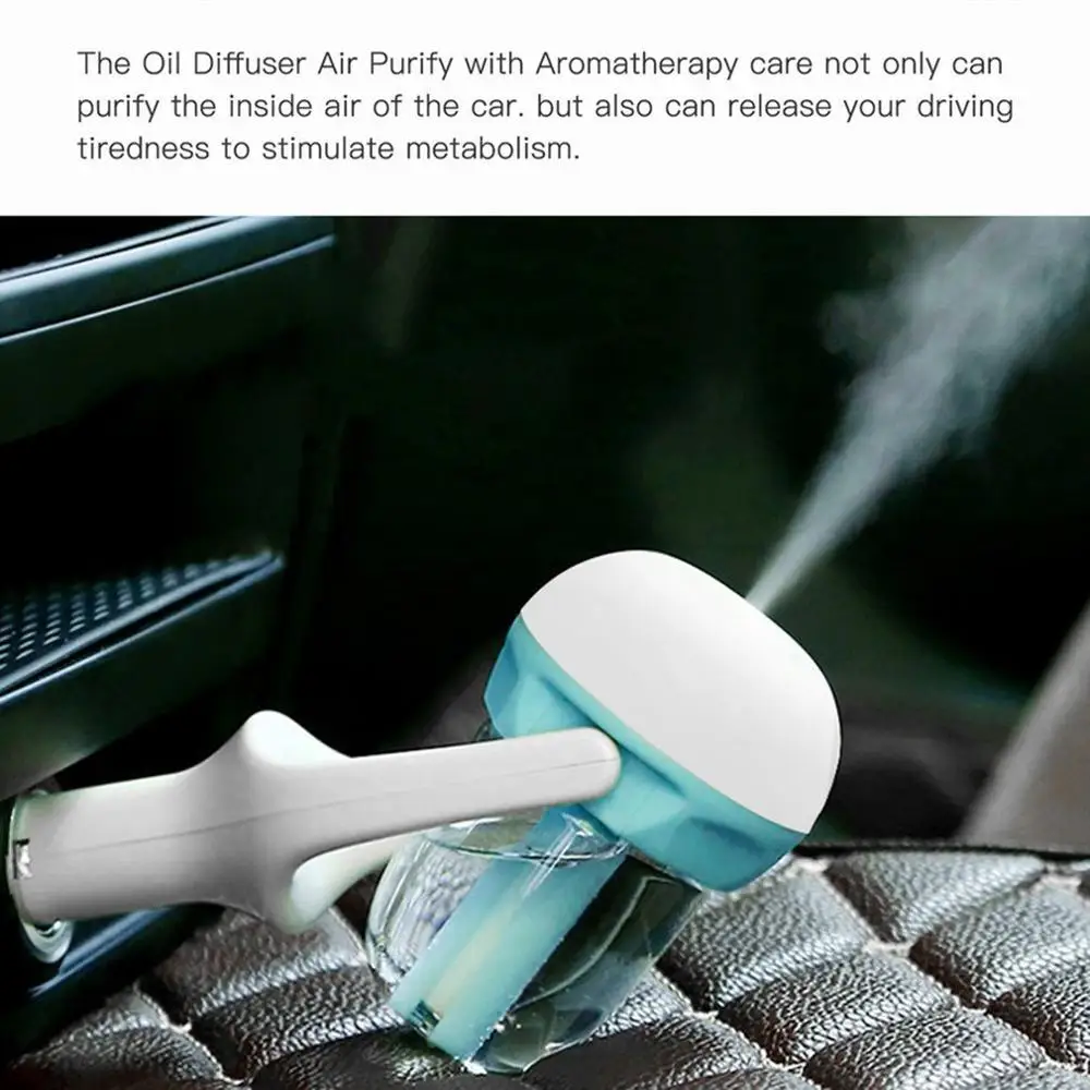 

ICOCO Mini Portable Car Aromatherapy Charger Humidifier Aroma Essential Oil Diffuser Fresh Purification 180 Degree Rotation