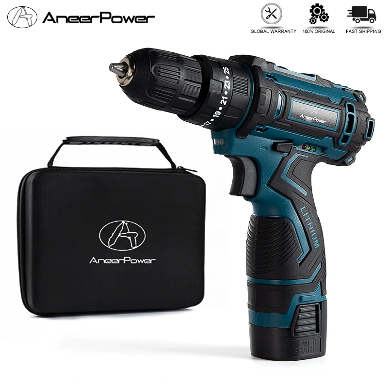 Hot Products! 16.8V Wireless Impact Electric Cordless Screwdriver Power Tool 36NM Torque New Electric Drill Drilling Machine Mini Hand Drill